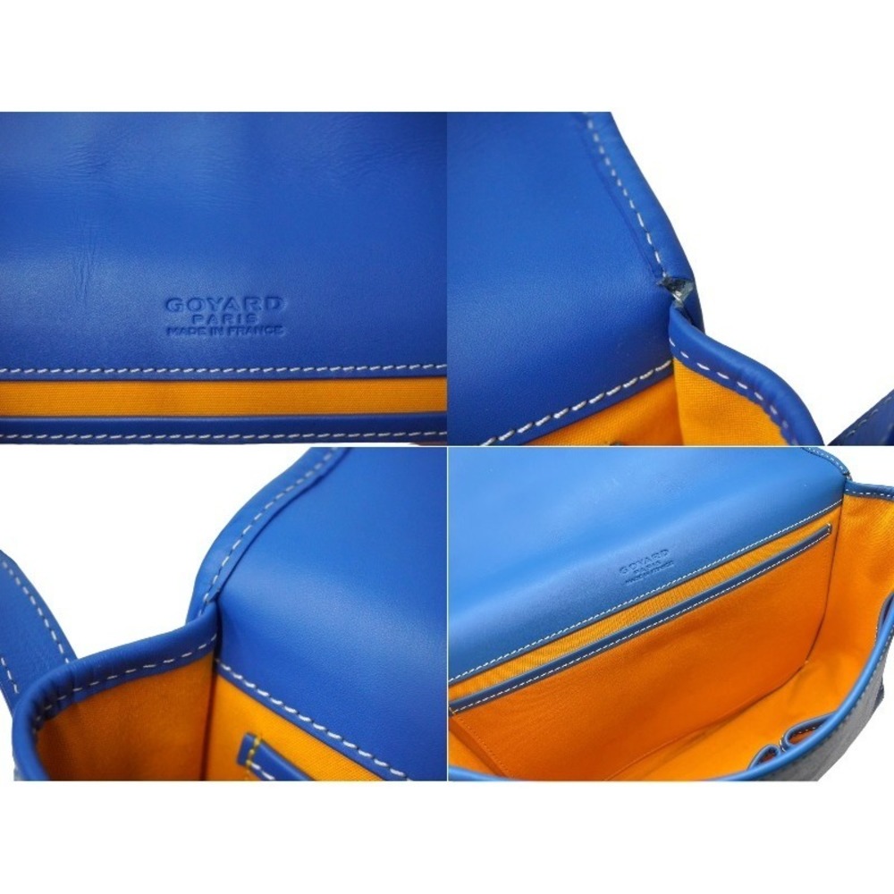 Goyard Belvedere Blue Shoulder PM Bag Leather - Picture 8 of 9